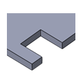 Example of a cutout (rectangular).