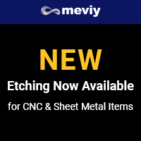 meviy banner: Etching Now Available For CNC and Sheet Metal Items
